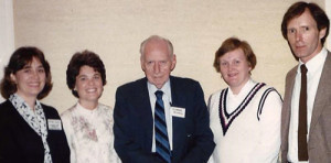 Dr. Murray Bowen with Center for Family Consultation founding members.
